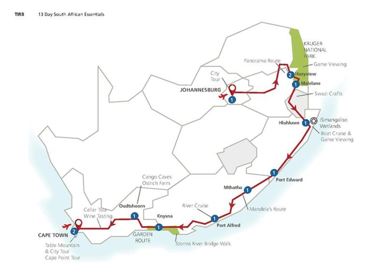 Südafrika_Route