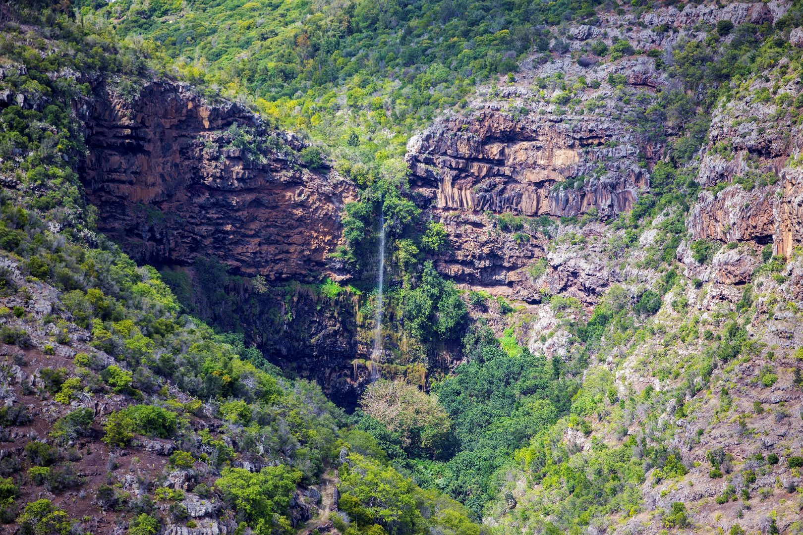 Herzförmiger Wasserfall